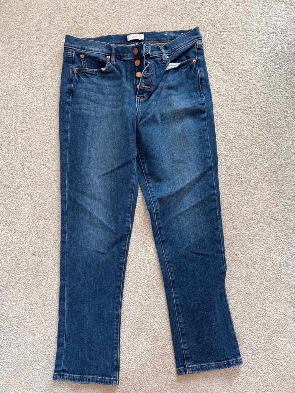 Loft Modern denim crop-never worn